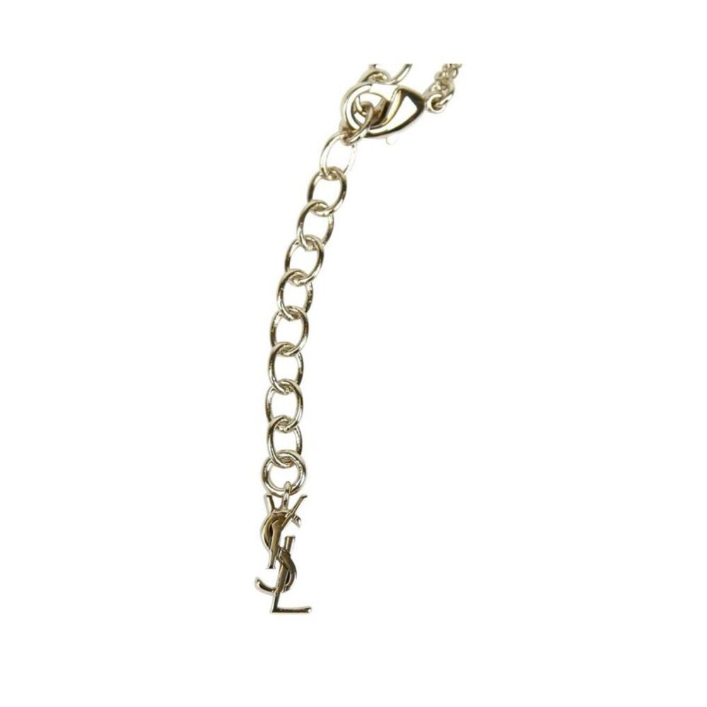 Saint Laurent Women's Light Gold Brass Metal Appelle Moi Necklace - Picture 5 of 5